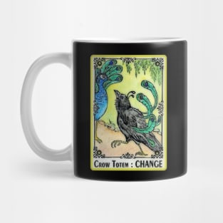 CHANGE Crow Totem Animal Spirit Guide Mug